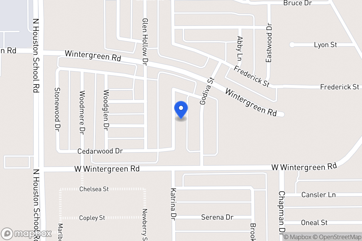 Map of 2026 Cedarwood Dr