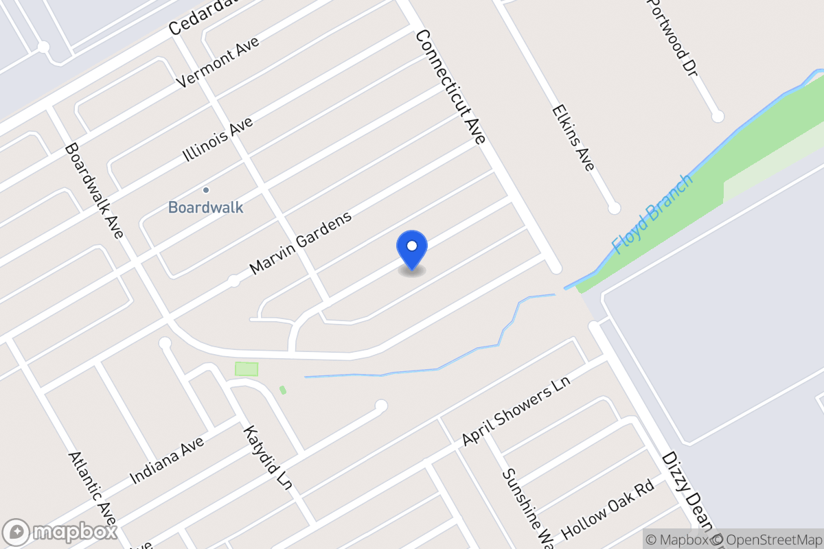 Map of 1338 Pennsylvania Ave