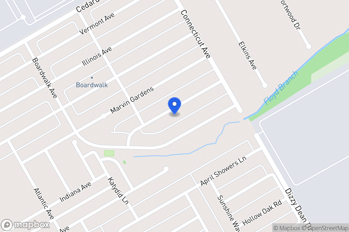 Map of 1342 Pennsylvania Ave