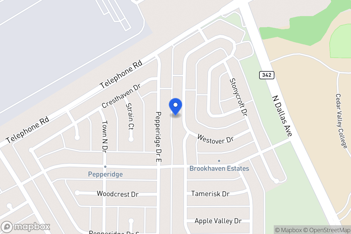 Map of 814 Westover Dr