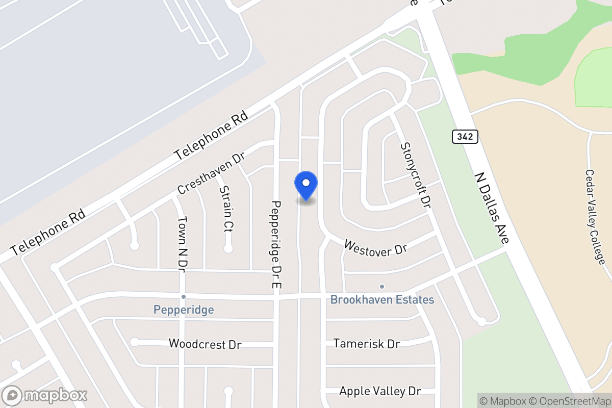 Map of 816 Westover Dr
