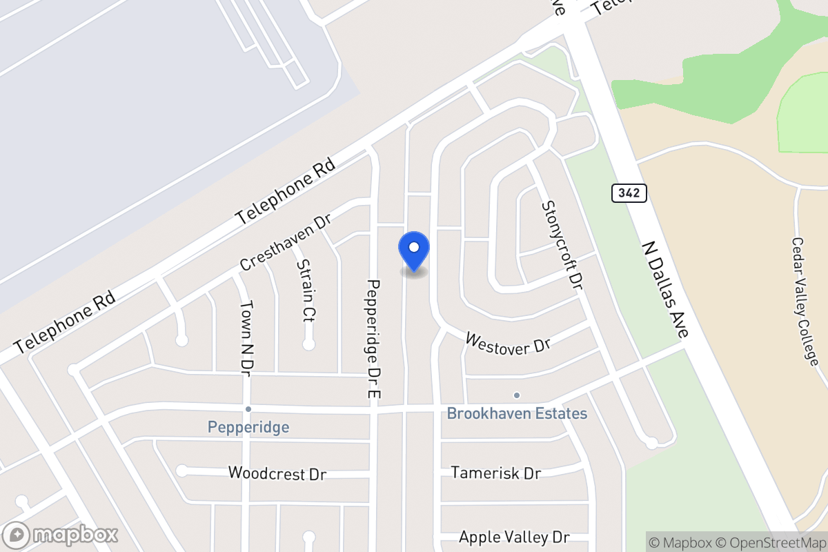 Map of 820 Westover Dr