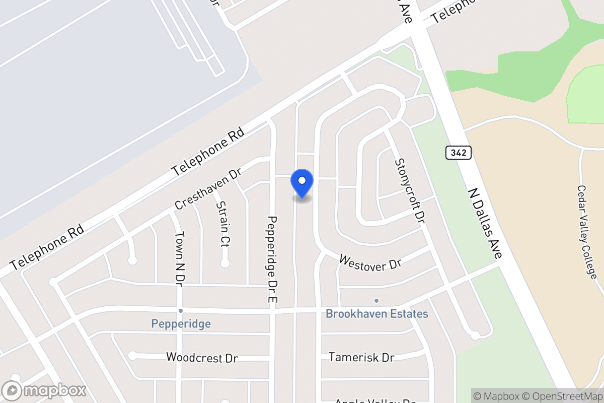 Map of 826 Westover Dr