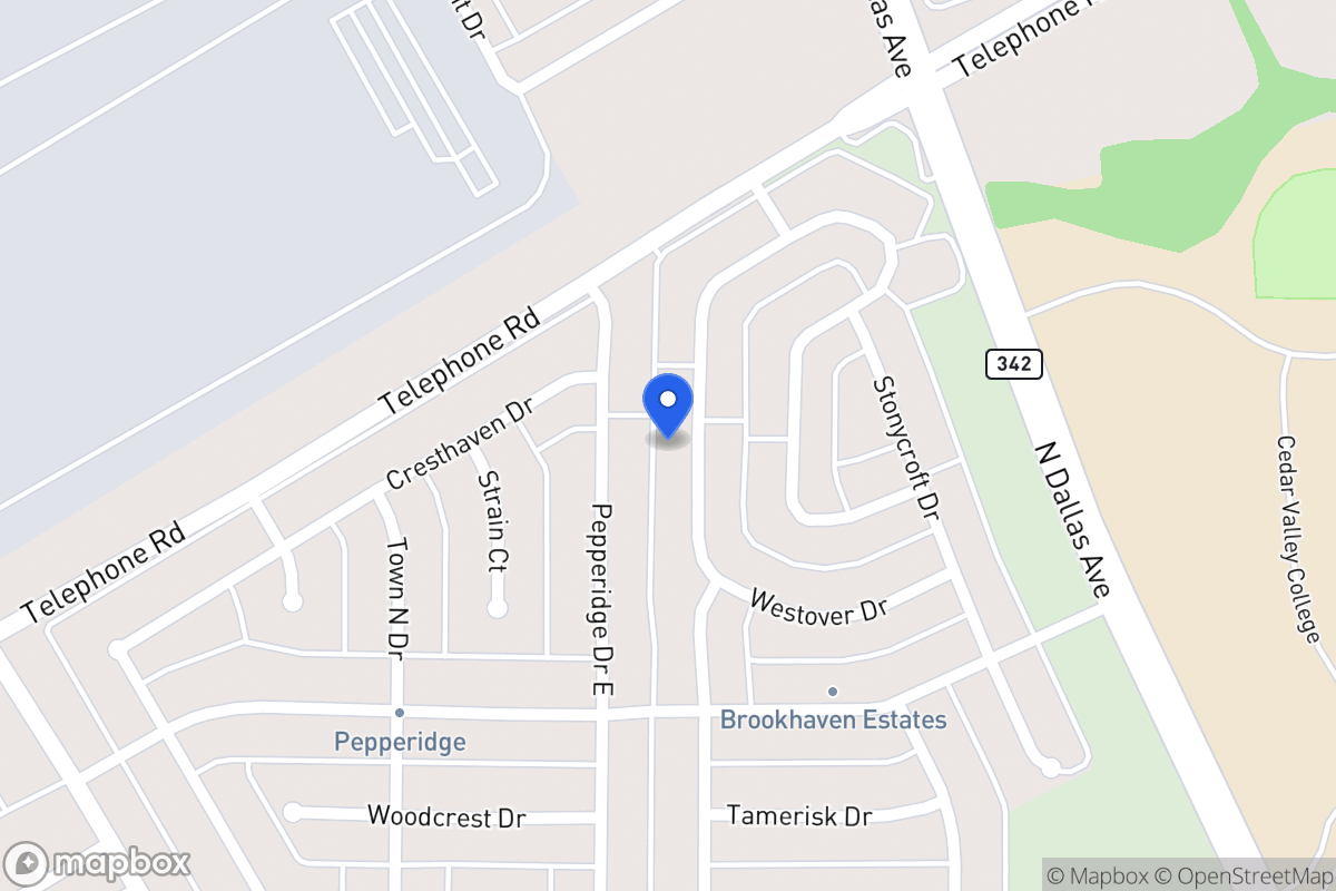 Map of 832 Westover Dr