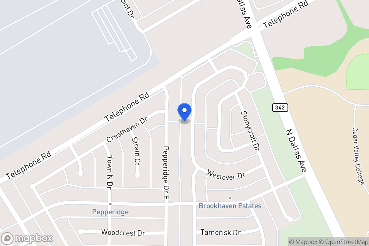 Map of 838 Westover Dr