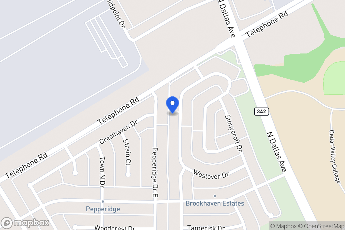 Map of 846 Westover Dr