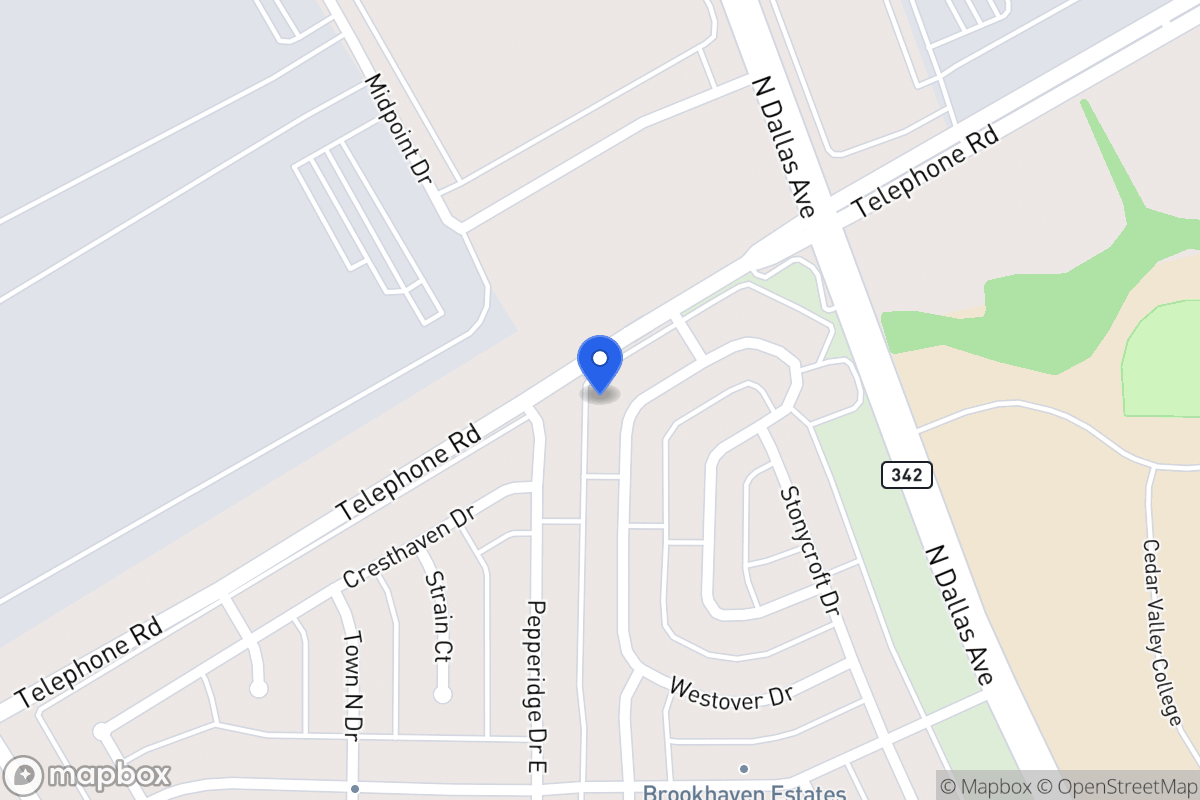 Map of 916 Westover Dr