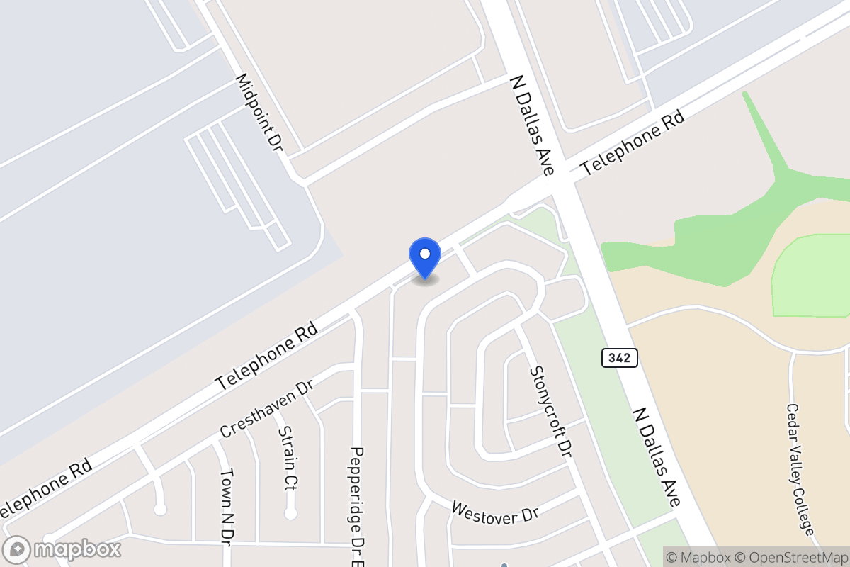Map of 926 Westover Dr