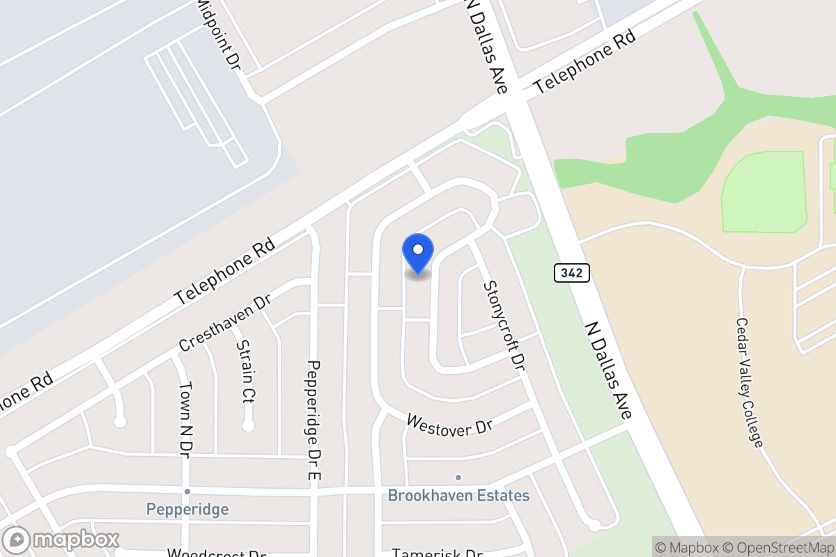 Map of 3013 Lawndale Dr