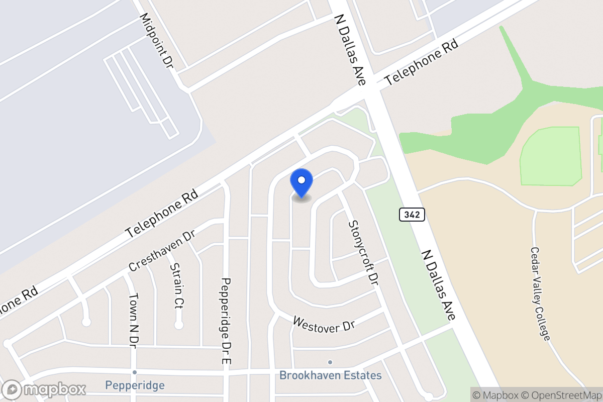Map of 3021 Lawndale Dr