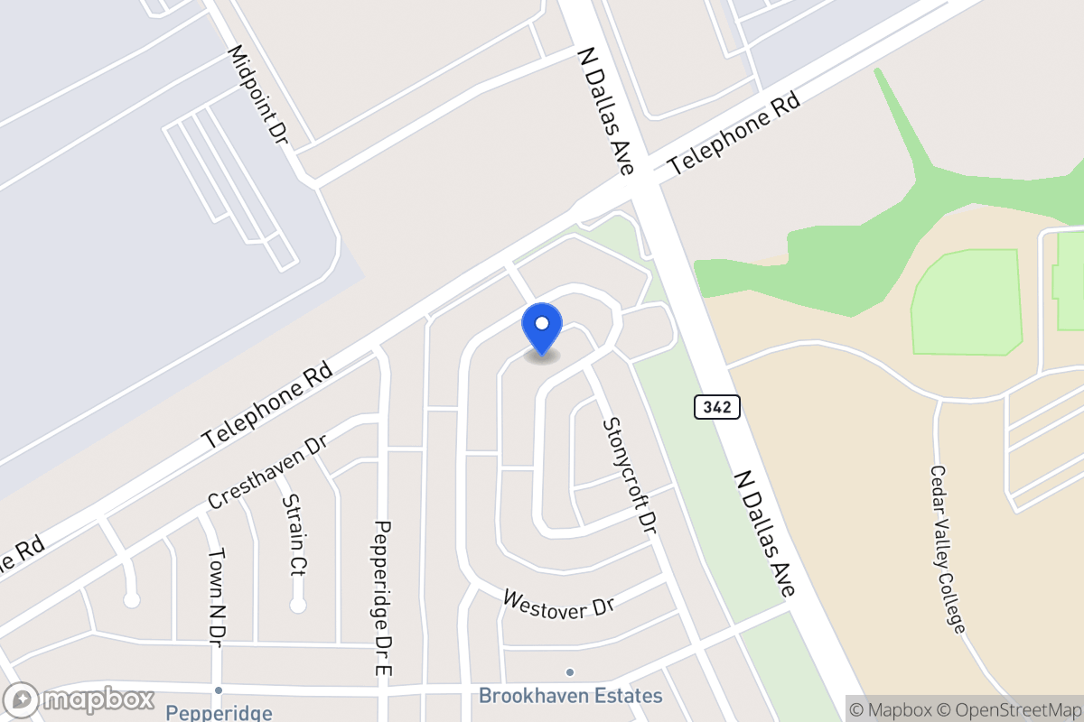 Map of 3029 Lawndale Dr
