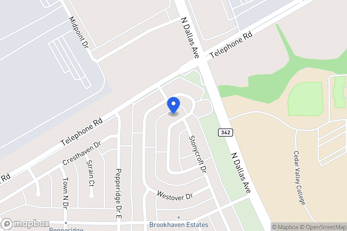Map of 3031 Lawndale Dr