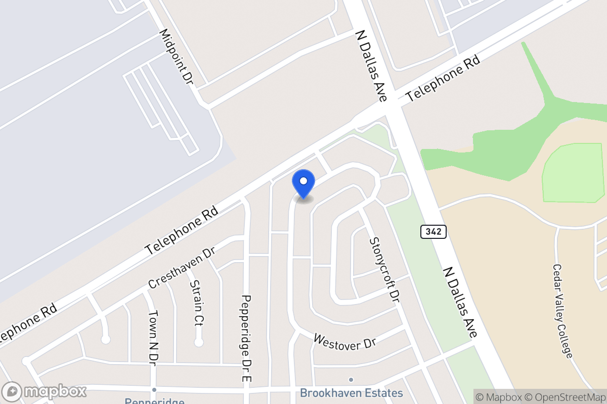 Map of 915 Westover Dr