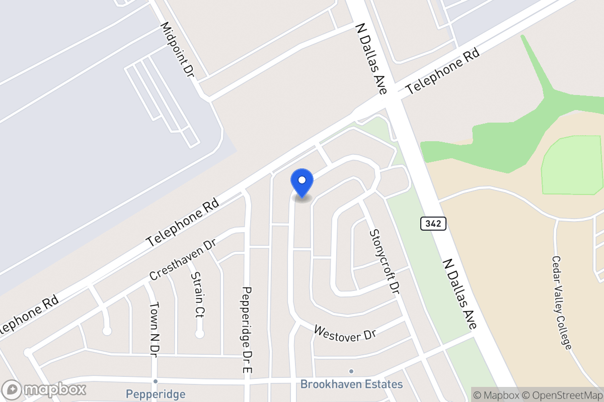 Map of 911 Westover Dr