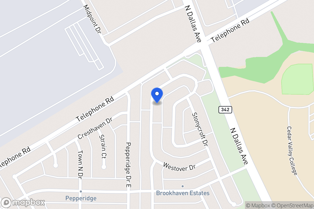 Map of 905 Westover Dr