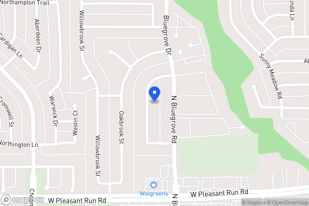 Map of 1452 Brook Meadow Cir