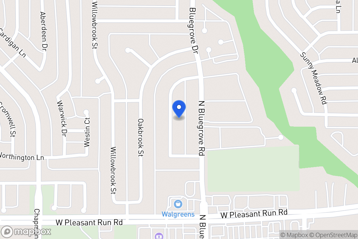 Map of 1444 Brook Meadow Cir