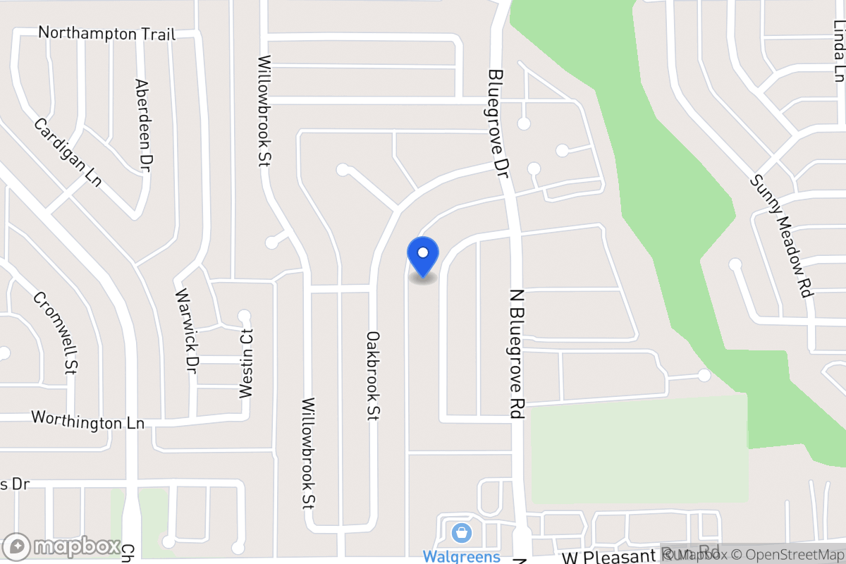 Map of 1461 Brook Meadow Cir