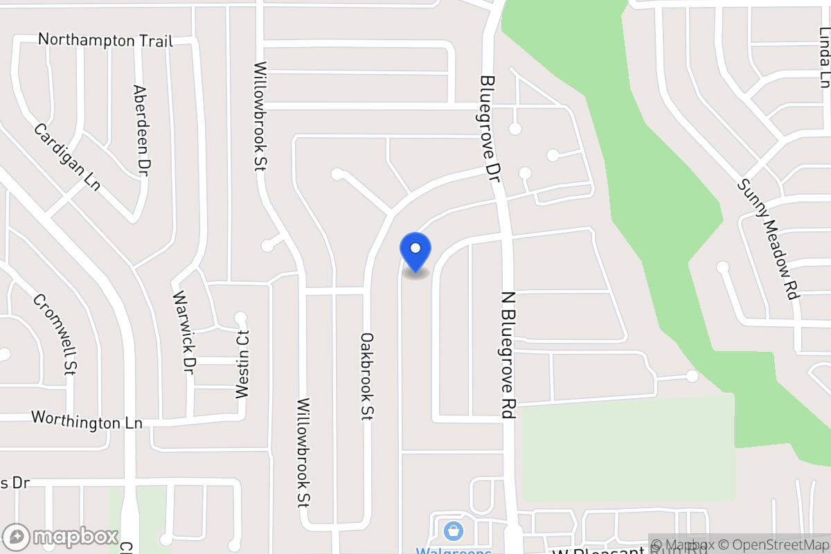 Map of 1463 Brook Meadow Cir