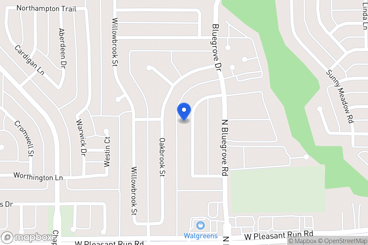 Map of 1457 Brook Meadow Cir