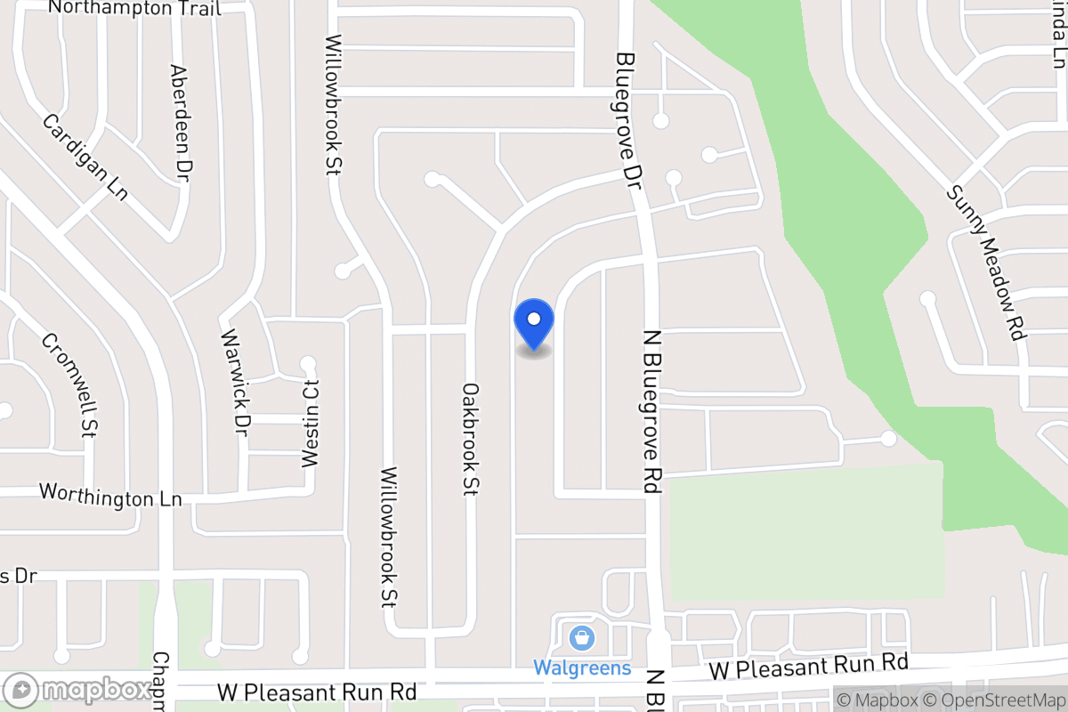 Map of 1453 Brook Meadow Cir