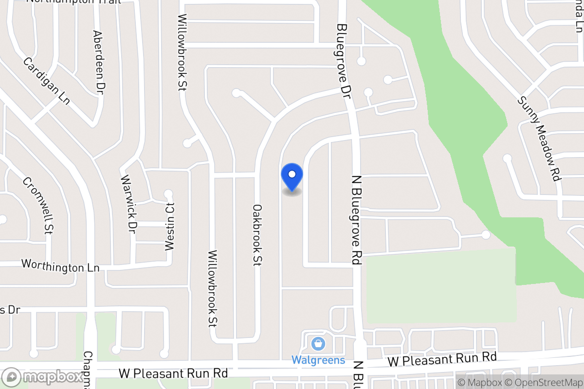 Map of 1451 Brook Meadow Cir
