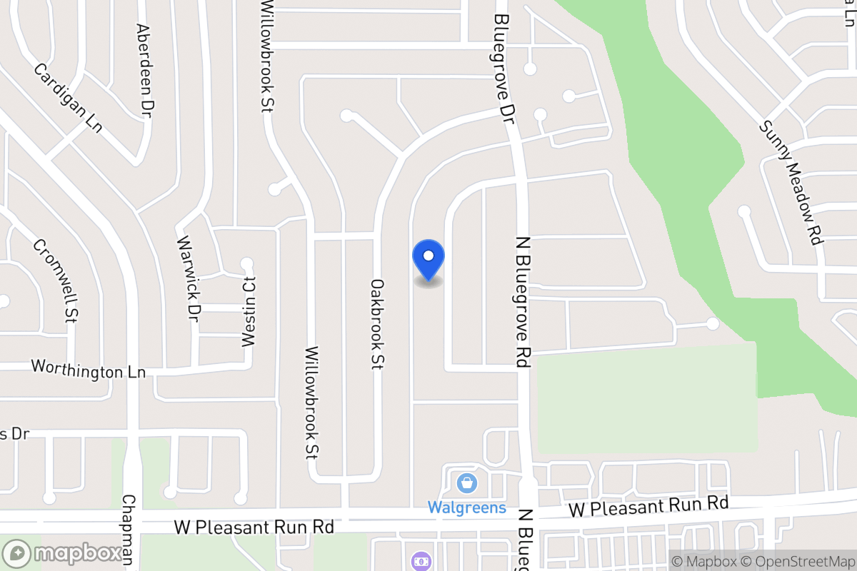 Map of 1445 Brook Meadow Cir