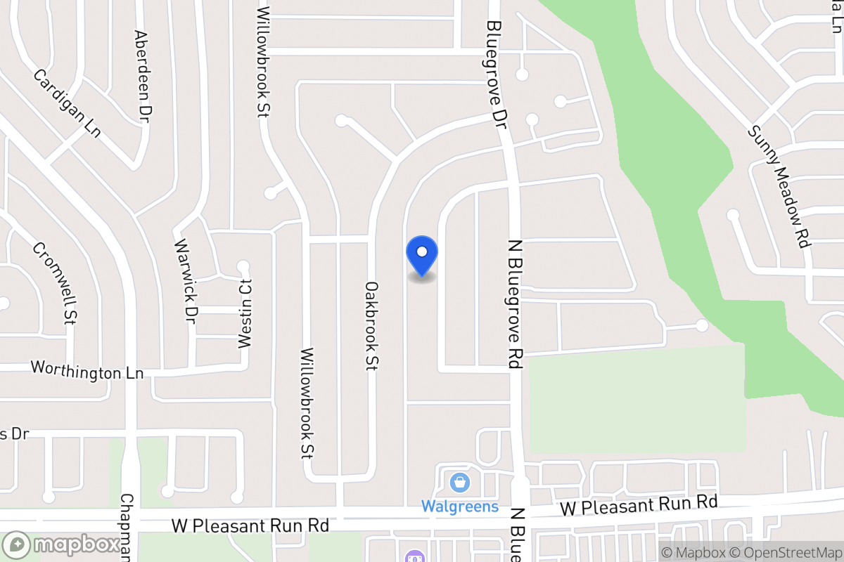 Map of 1447 Brook Meadow Cir
