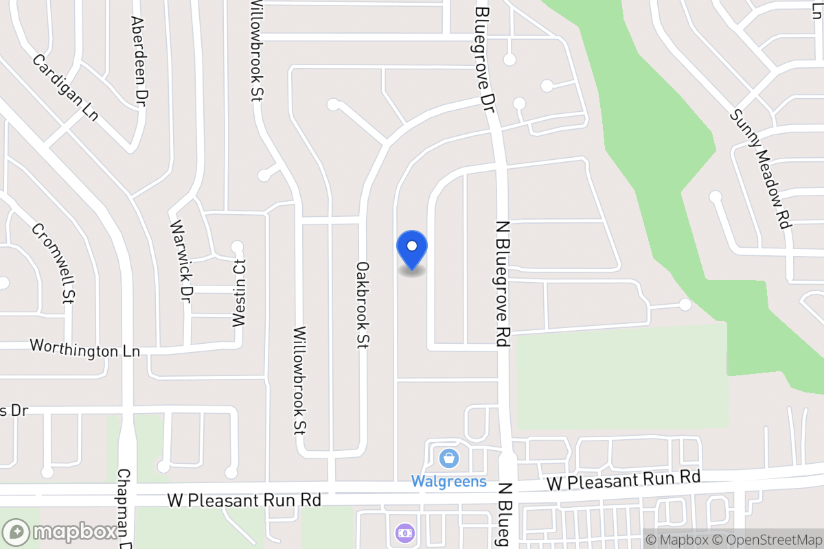 Map of 1443 Brook Meadow Cir