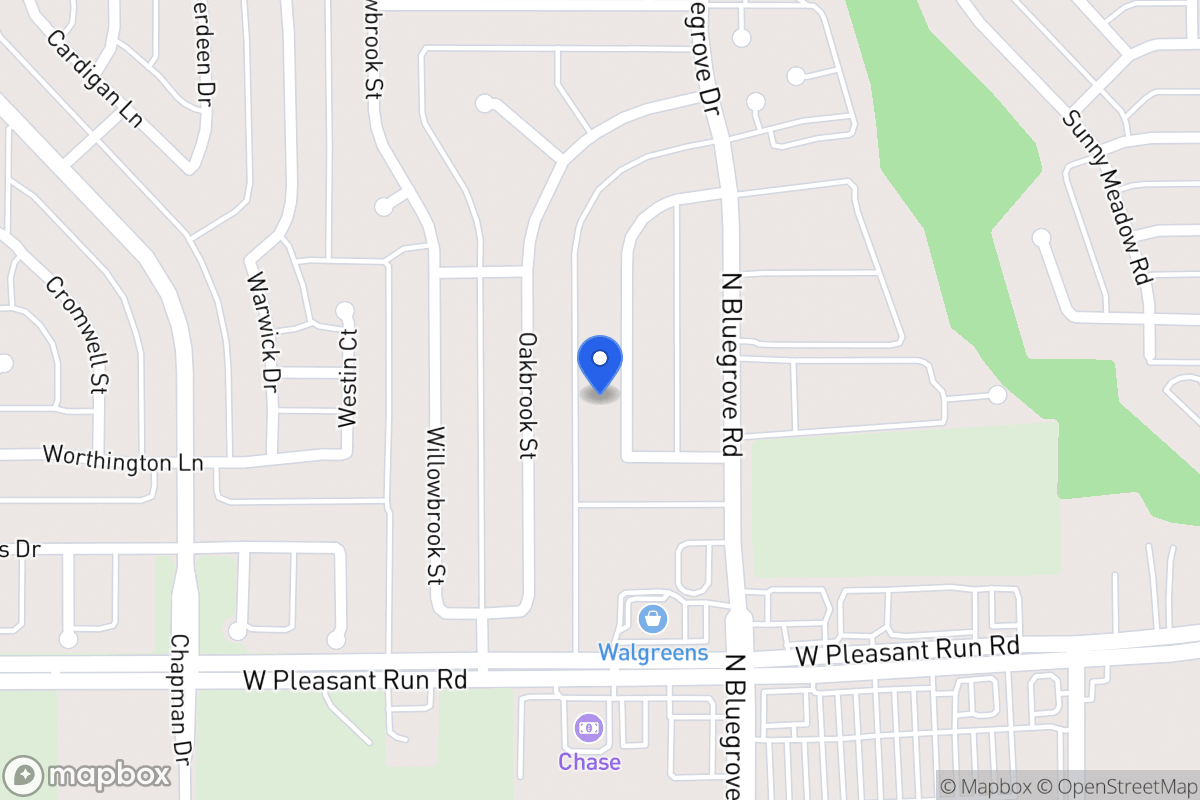 Map of 1433 Brook Meadow Cir