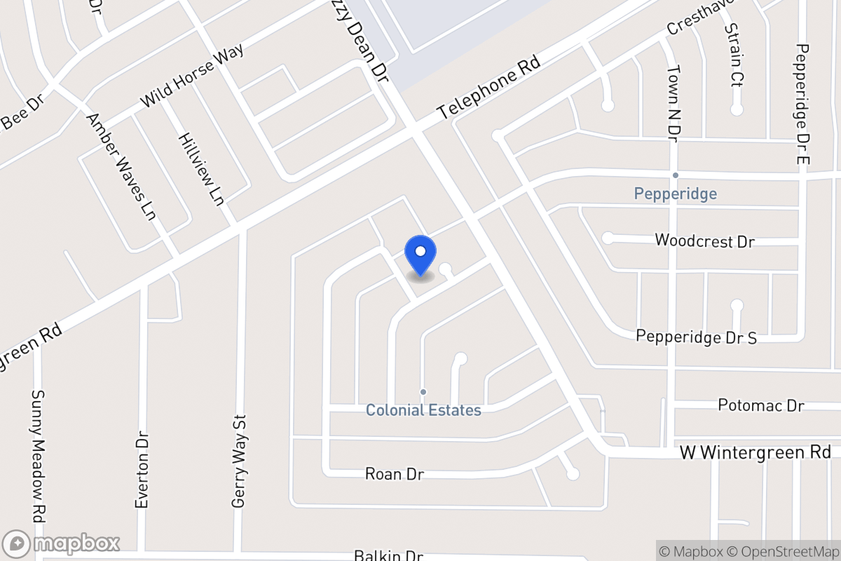 Map of 1117 Conlin Dr