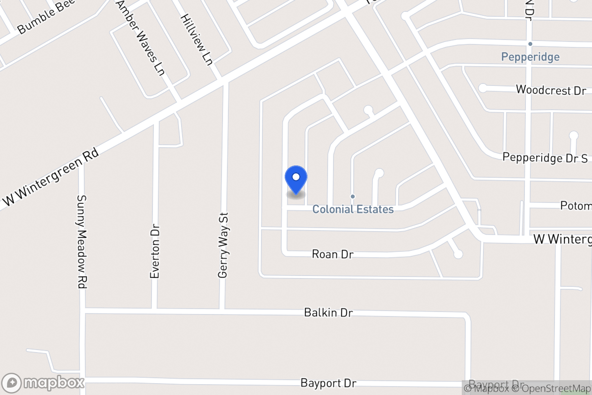Map of 1331 Roan Dr
