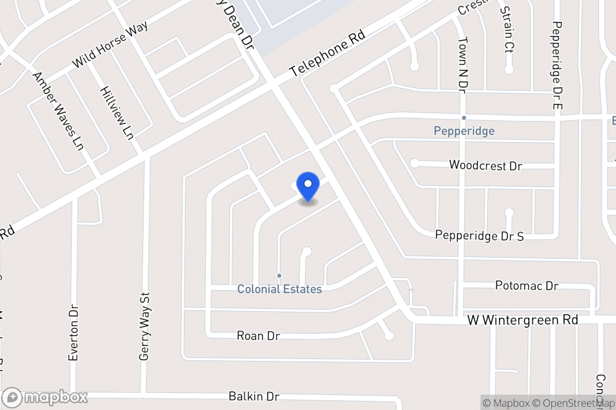 Map of 1110 Conlin Dr