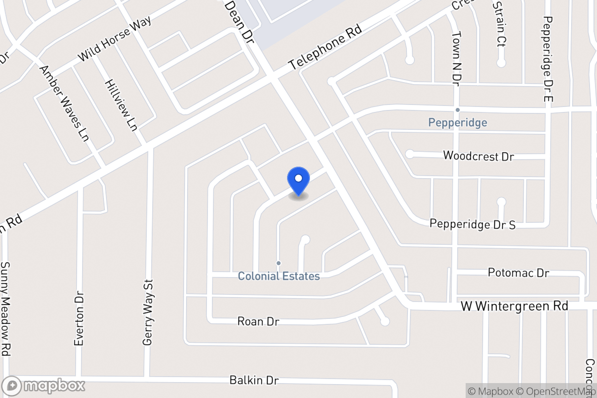 Map of 1114 Conlin Dr