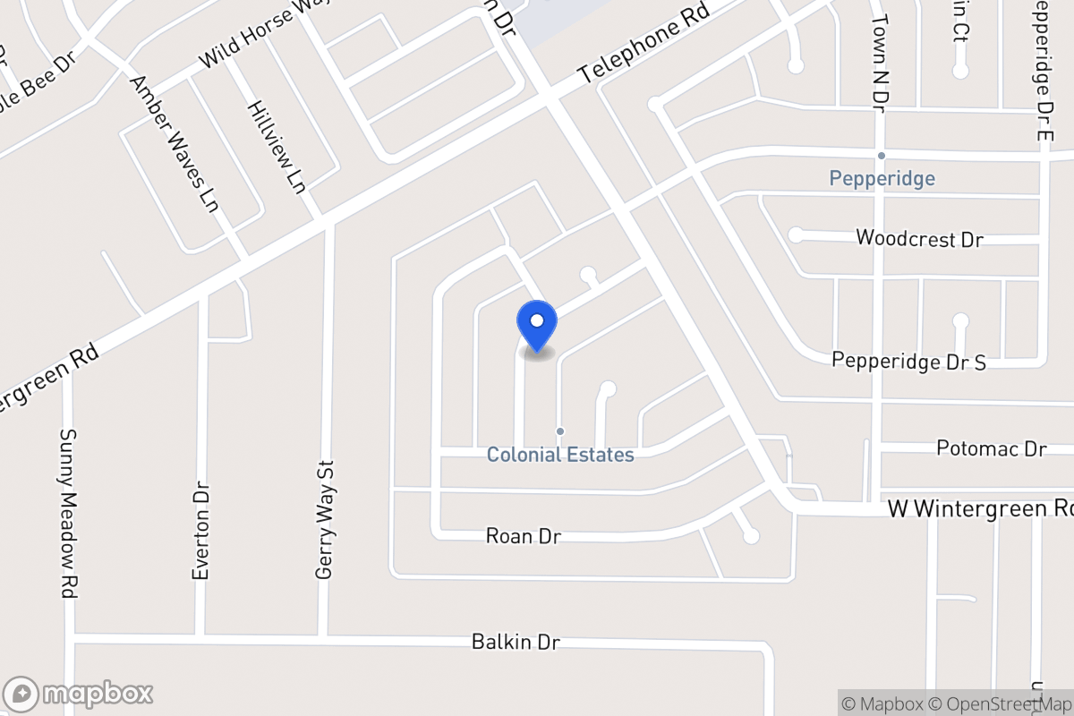 Map of 1206 Conlin Dr