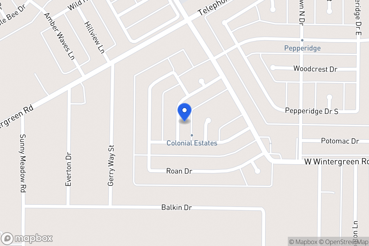Map of 1222 Conlin Dr