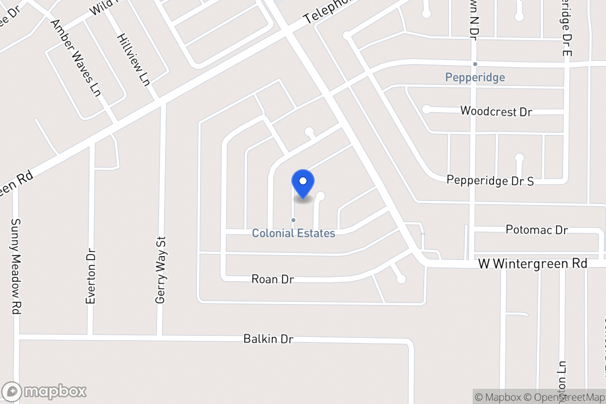 Map of 1235 Margaret Ct