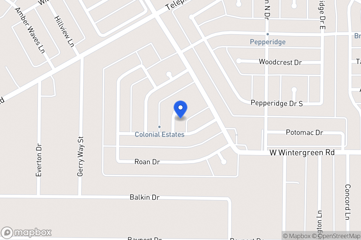 Map of 1223 Margaret Ct