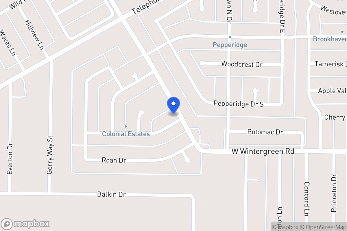 Map of 1203 Payne Dr