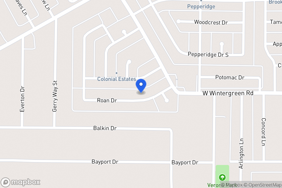 Map of 1237 Roan Dr