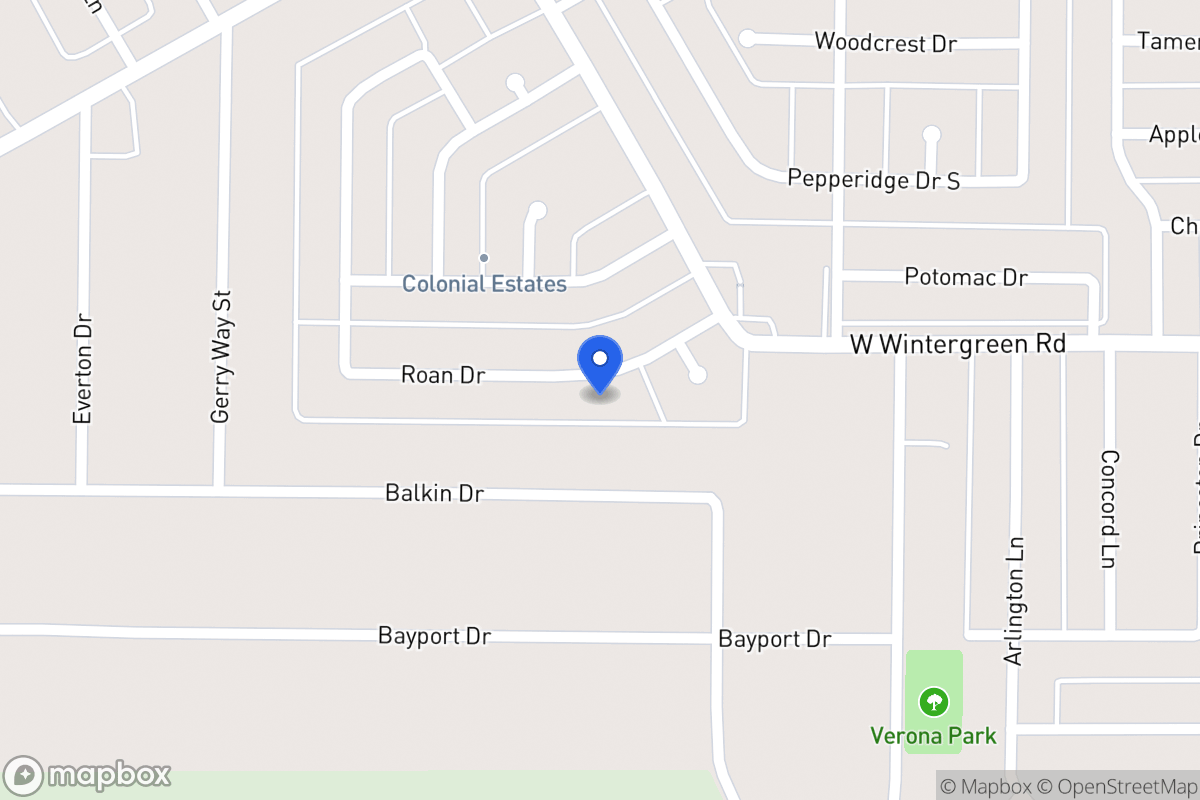 Map of 1234 Roan Dr