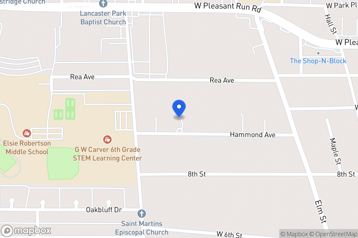 Map of 601 W Hammond