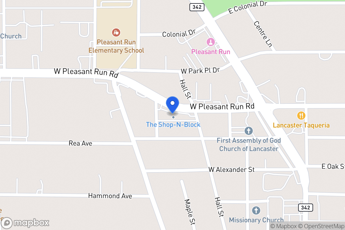 Map of 314 W Pleasant Run Rd
