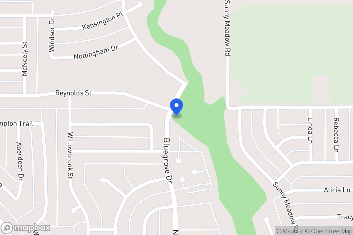 Map of 1600 N Bluegrove Rd