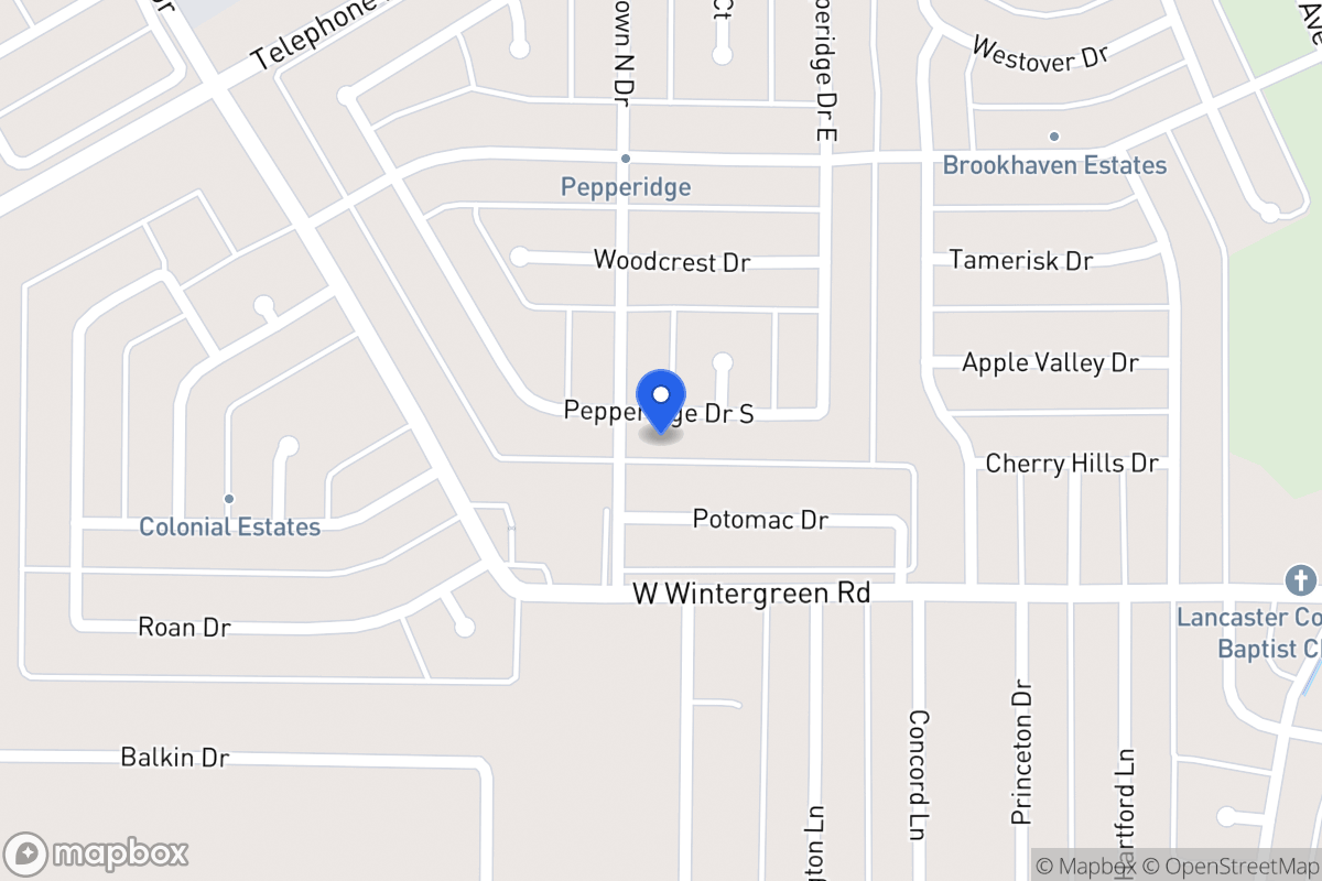 Map of 932 Pepperidge Dr