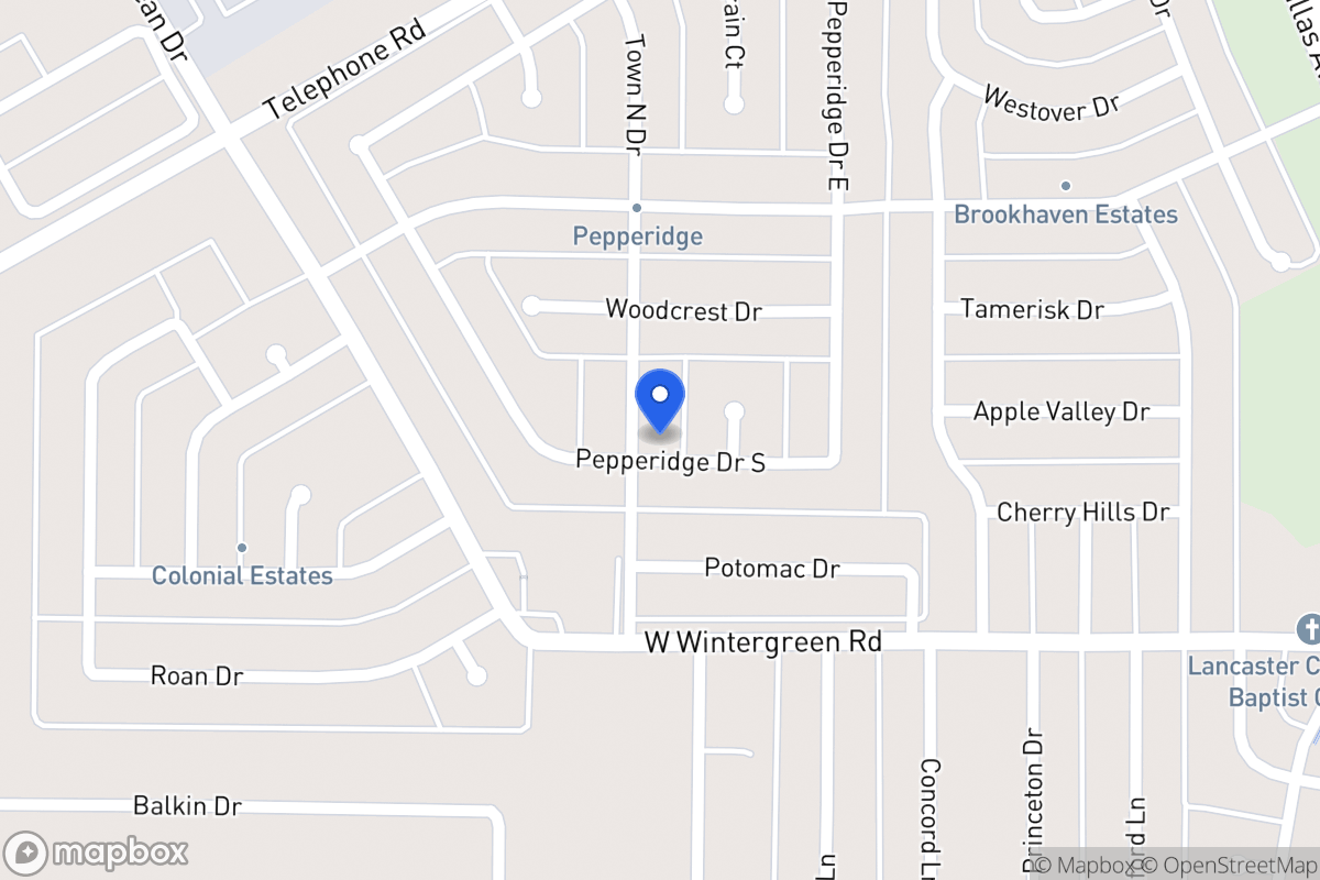 Map of 2734 Town North Dr