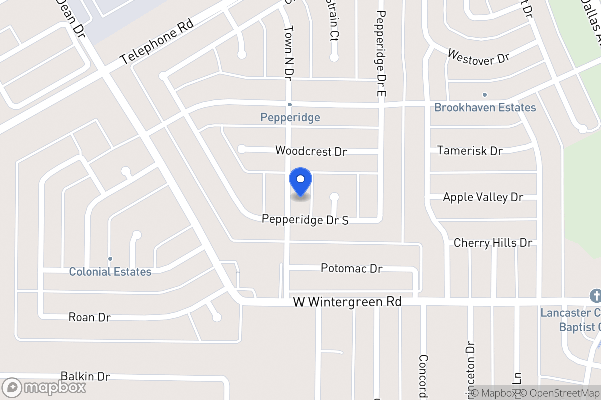 Map of 2738 Town North Dr