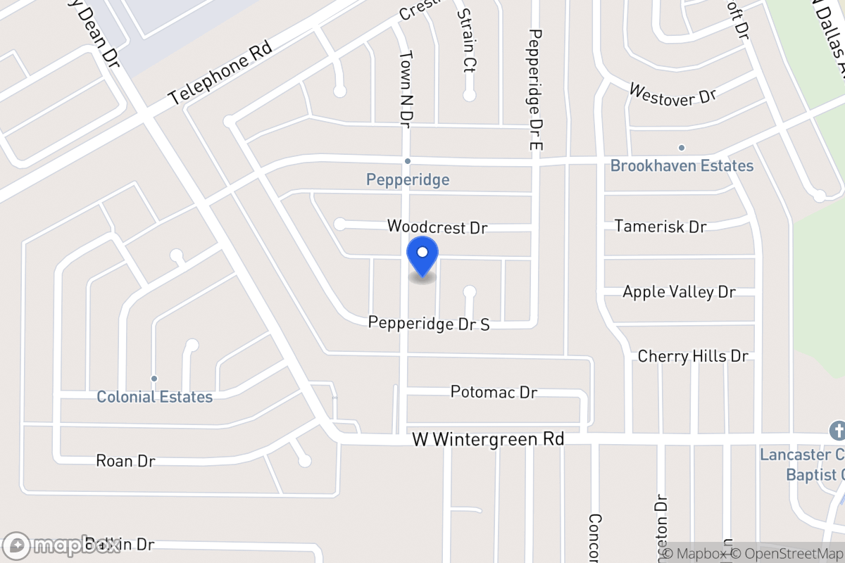 Map of 2742 Town North Dr