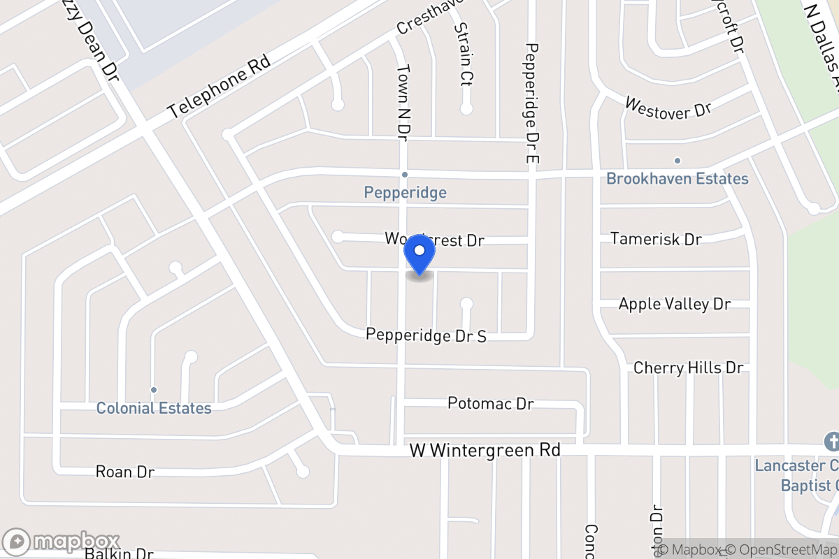 Map of 2746 Town North Dr
