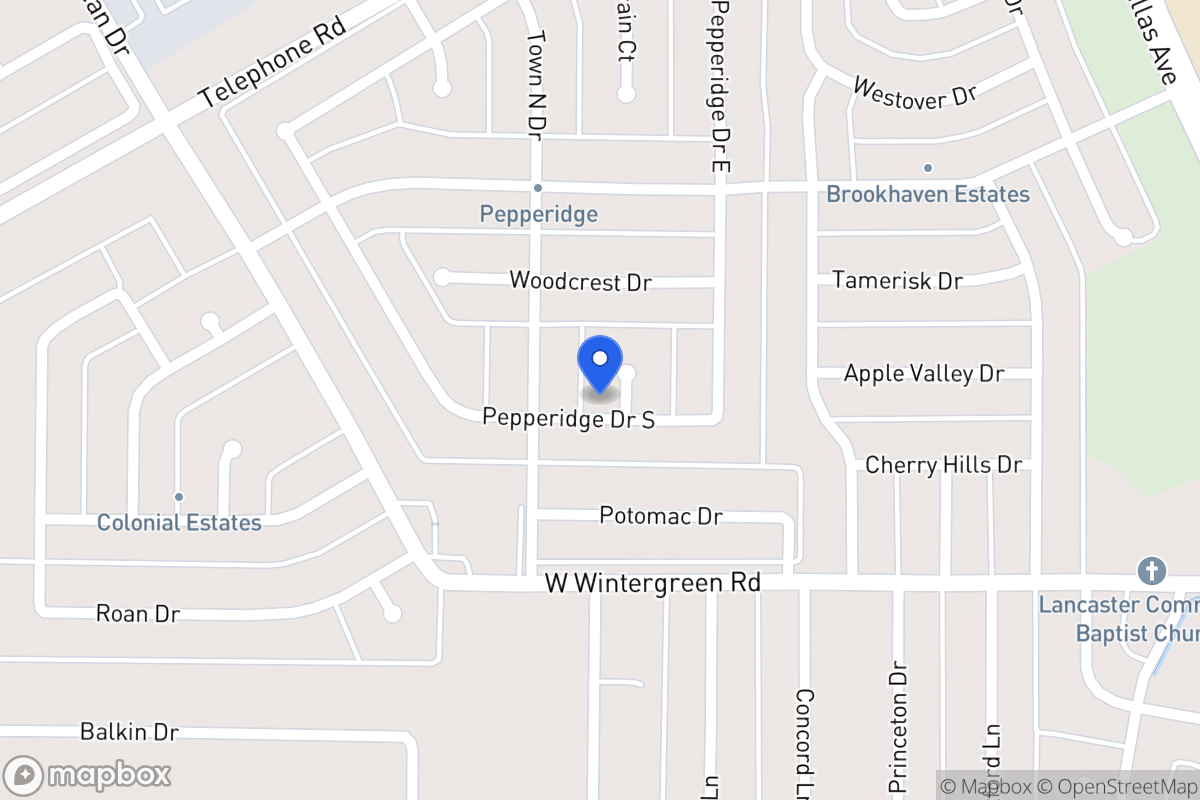 Map of 933 Pepperidge Ct